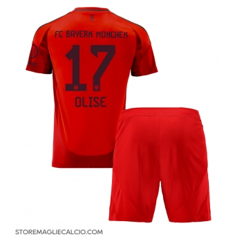 Bayern Munich Michael Olise #17 Maglia Gara Casa Repliche 2024-25 Bambino Maniche Corte